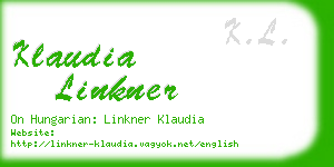 klaudia linkner business card